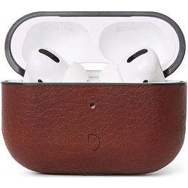 Decoded Aircase Pro Apple AirPods 3 Hülle Echtes Leder - Braun