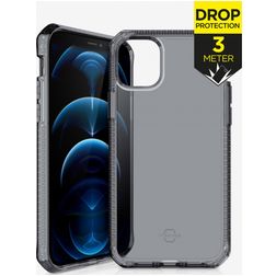 ITSkins SpectrumClear iPhone 12 Hülle Flexibles TPU Backcover Stoßfest - Smoke