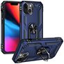 Mobigear Armor Ring iPhone 14 Hülle Hardcase Backcover Stoßfest mit Ringhalter - Blau