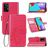 Mobigear Clover Samsung Galaxy A52 Hülle Klapphülle Geldbörse - Magenta