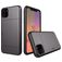 Mobigear Card iPhone 11 Hardcase Backcover Shockproof mit Kartenfach - Grau