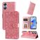 Mobigear Sunflower OPPO A17 Hülle Klapphülle Geldbörse - Magenta