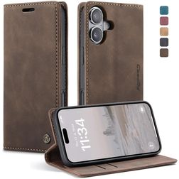 CaseMe 013 iPhone 17 Hülle Klapphülle Geldbörse - Coffee