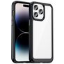 Mobigear Crystal iPhone 14 Pro Hülle Hardcase Backcover - Transparent / Schwarz