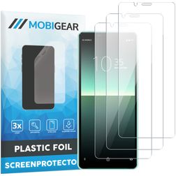 Mobigear Sony Xperia 10 II Displayschutz Schutzfolie - Hüllenfreundlich (3er Pack)