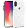 Mobigear Diamond iPhone XS Max Hülle Hardcase Backcover - Weiß / Transparent