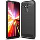 Mobigear Brushed Slim Huawei Mate 20 Lite Hülle Flexibles TPU Backcover - Schwarz