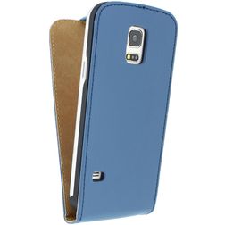 Mobilize Ultra Slim Flip Samsung Galaxy S5 Mini Hülle Flipcase - Blau