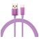 Mobigear Nylon USB-A auf USB-C Kabel 1 Meter - Lila