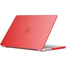 Mobigear Glossy MacBook Pro 14 Zoll (2021-2026) Hardcase Hülle MacBook Case - Rot - Model A2442 / A2779 / A2918 / A2992 / A3401 / A3112 / A3434 / A3427 / A3426