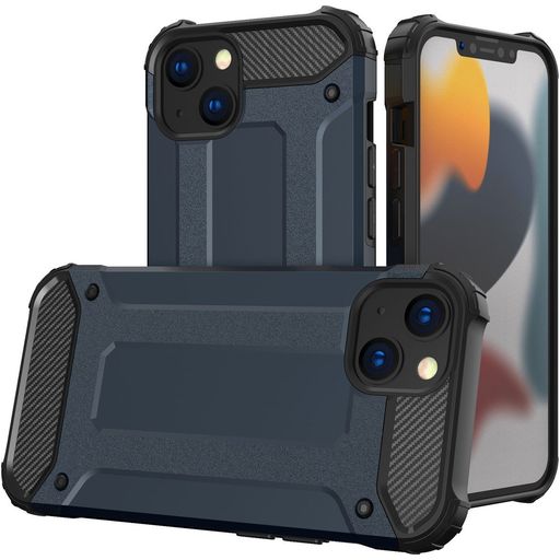 Mobigear Outdoor iPhone 14 Hülle Hardcase Backcover Stoßfest - Marineblau