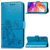 Mobigear Clover Samsung Galaxy A70 Hülle Klapphülle Geldbörse - Blau