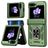 Mobigear Armor ring Samsung Galaxy Z Flip 6 Hülle Hardcase Backcover Stoßfest mit Ringhalter - Grün