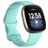 Mobigear Sport Dual Silikon Fitbit Sense Armband Pin-and-Tuck-Verschluss - Türkis