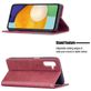 Mobigear Rhombus Slim Samsung Galaxy A13 5G Hülle Klapphülle - Rot