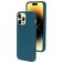 Mobiparts iPhone 14 Pro Max Silikon Hülle Backcover - Blueberry Blue