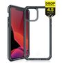 ITSkins SupremeClear iPhone 12 Pro Hülle Hardcase Backcover Stoßfest - Transparent / Schwarz