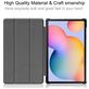 Mobigear Tri-Fold Samsung Galaxy Tab S6 Lite Hülle Klapphülle - Mandelblüten