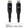 Mobilize Strong Nylon USB-C auf Apple Lightning MFI Kabel 2 Meter - Schwarz