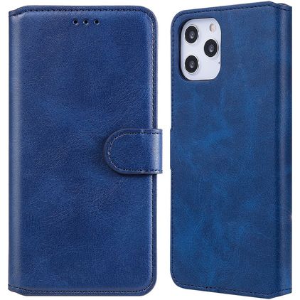 Mobigear Wallet iPhone 12 Pro Max Klapphülle Portemonnaie - Blau