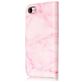 Mobigear Marble iPhone SE (2020) Hülle Klapphülle Geldbörse - Pink