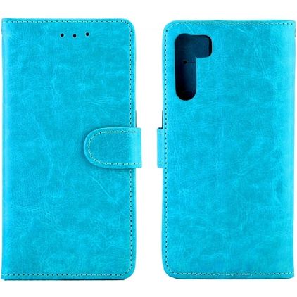 Mobigear Wallet OPPO A91 Klapphülle Portemonnaie - Blau