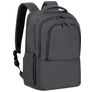 Rivacase Tegel Coated Laptop Rucksack Laptoptasche - Schwarz