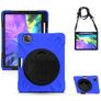 Mobigear SureGrip XGuard iPad Pro 11 Zoll (2022) Hülle Kunststoff,Silikon Backcover + Stifthalter + Schulterträger + Ständer - Blau