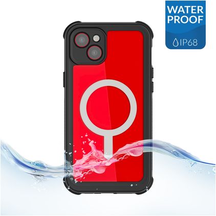 Ghostek Nautical Waterproof iPhone 14 Plus Wasserfest MagSafe Hardcase Backcover Shockproof - Schwarz