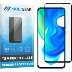 Mobigear Premium POCO F2 Pro Panzerglas Gehärtetes Glas Displayschutz - Hüllenfreundlich - Schwarz