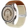 Mobigear Braided Dual Nylon Smartwatch Armband Klappschließe - 22-mm-Universalanschluss - Braun / Polarstern