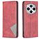 Mobigear Rhombus Slim Xiaomi Redmi 14C Hülle Klapphülle - Rot
