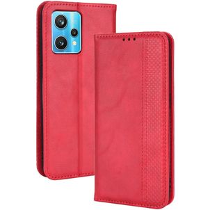 Mobigear Sensation Realme 9 Pro Plus Hülle Klapphülle Geldbörse - Rot