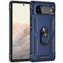 Mobigear Armor Ring Google Pixel 6 Hülle Hardcase Backcover Stoßfest mit Ringhalter - Blau