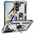 Mobigear Armor ring Samsung Galaxy S26 Hardcase Backcover Shockproof mit Ringhalter - Silber