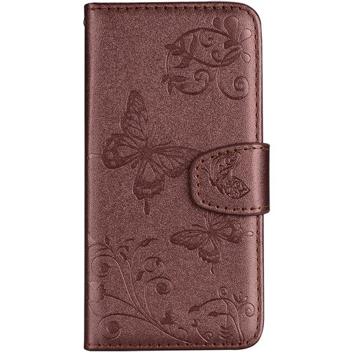Mobigear Butterfly Xiaomi Mi 8 SE Hülle Klapphülle Geldbörse - Braun