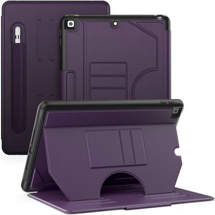 Mobigear Magnetic Folio iPad 9 (2021) Hülle Klapphülle + Stifthalter - Lila