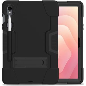 Xccess Survivor All-round Samsung Galaxy Tab S11 Hülle Kunststoff,Silikon + Schulterträger - Schwarz