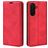 Mobigear Retro Slim Samsung Galaxy A27 Hülle Klapphülle Geldbörse - Rot