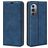 Mobigear Retro Slim Motorola Edge X30 Hülle Klapphülle Geldbörse - Dunkelblau