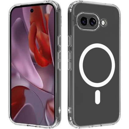 Mobigear Crystal Durchsichtig Google Pixel 9a MagSafe Hülle Hardcase Backcover - Transparent