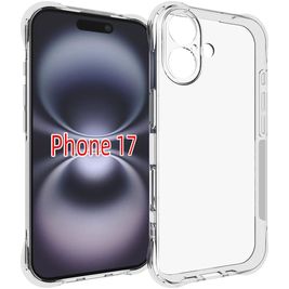 Mobigear Cushion Durchsichtig iPhone 17 Hülle Flexibles TPU Backcover - Transparent