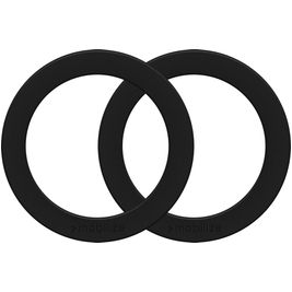 Mobilize Magnet Ring Magsafe Ring für iPhone - Schwarz (2er Pack)