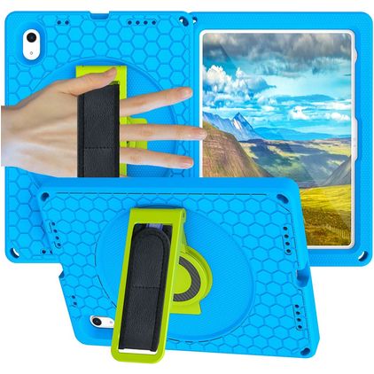 Mobigear Ruggedized iPad 11 (2025) Hülle EVA Schaum Backcover + Ständer - Blau