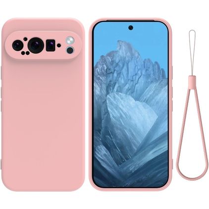 Mobigear Colors Google Pixel 9 Pro XL Hülle Flexibles TPU Backcover - Pink