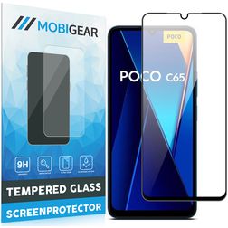 Mobigear Premium POCO C65 Panzerglas Gehärtetes Glas Displayschutz - Hüllenfreundlich