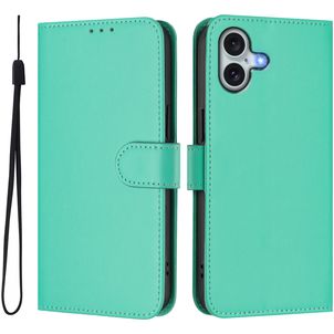Mobigear Urban Wallet iPhone 16 Plus Hülle Klapphülle Geldbörse - Grün