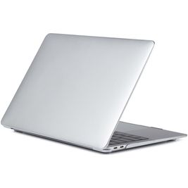 Mobigear Metallic MacBook Air 13 Zoll (2018-2020) Hardcase Hülle MacBook Case - Silber - Model A1932 / A2179 / A2337