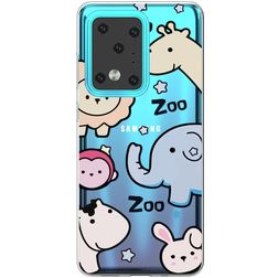 Mobigear Design Samsung Galaxy S20 Ultra Hülle Flexibles TPU Backcover - Zoo