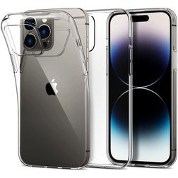 Mobigear Basics Durchsichtig iPhone 14 Pro Max Hülle Flexibles TPU Backcover - Transparent